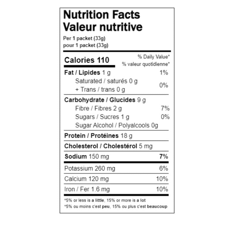 Maple Oatmeal nutrition fact