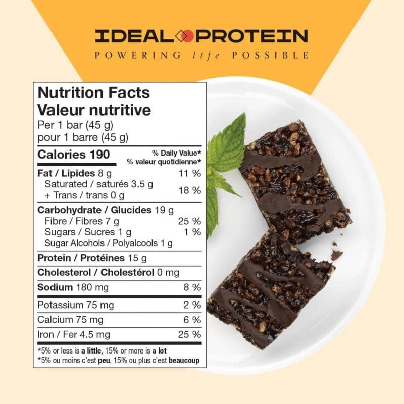 Mint Chocolate Crisp Protein Bar nutrition fact