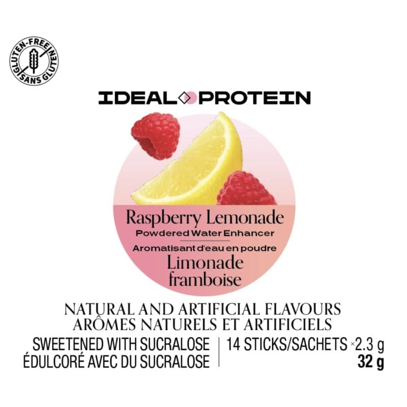 Raspberry Lemonade Powdered Water Enhancer details