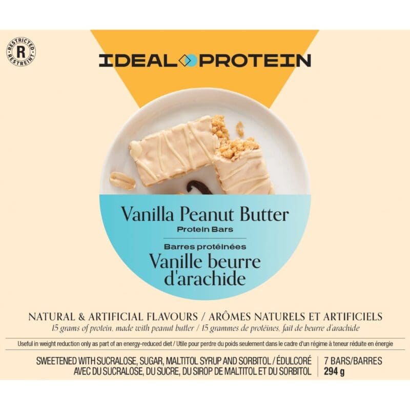 Vanilla Peanut Butter Protein Bar nutrition details